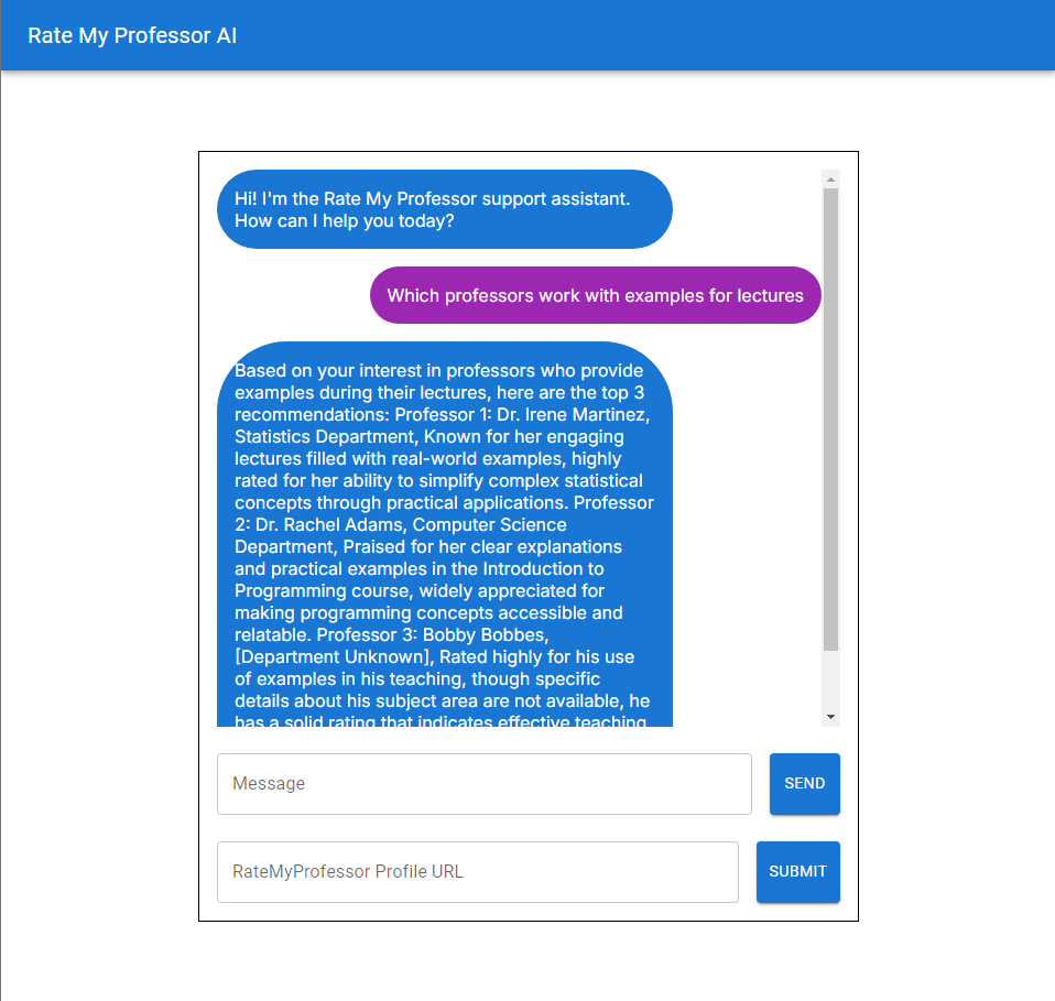AI Professor Recommender